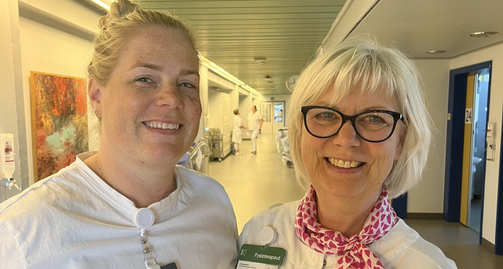 To kvindelige fysioterapeuter